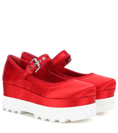 red platform miu miu|Women's Miu Miu Platform Shoes .